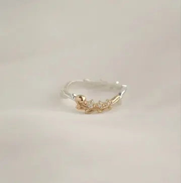 키나리야 moissanite leaf ring MR-91 리프 반지
