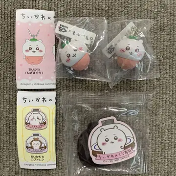 치이카와 쿠라스시 벳쿠라폰 피규어 2개와 마그넷 시트 2개 세트