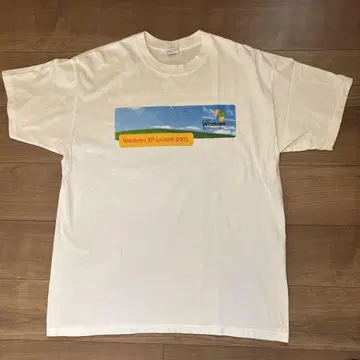 2000년대 마이크로소프트 티셔츠 빈티지 티셔츠 기업용 티셔츠