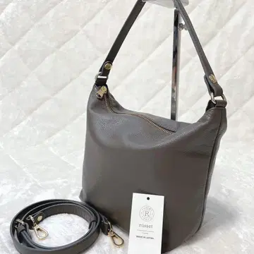 미사용급 russet 소프트 가죽 심플 숄더백
