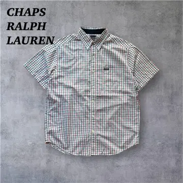 00s 챕스 랄프 로렌 택 반팔 체크 셔츠 RALPH LAUREN