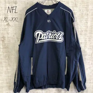 NFL 패트리어츠 자수 나일론 자켓 풀오버 미식축구 XL