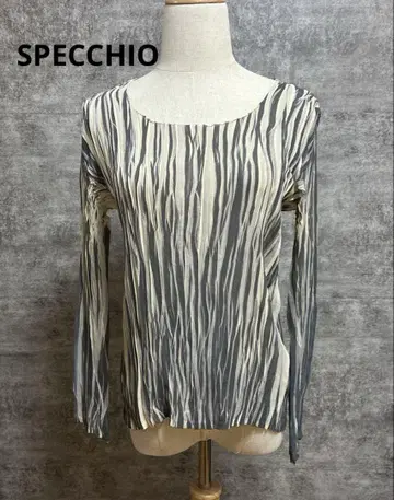 SPECCHIO 스페치오 셔틀 플리츠 풀오버 상의 긴팔
