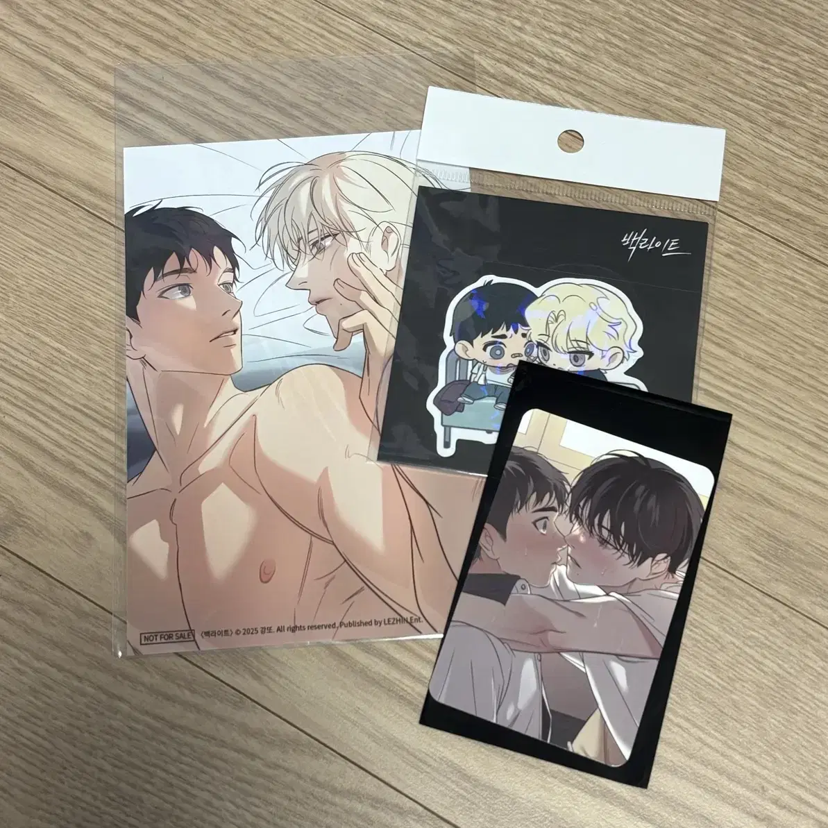 CAFE LEBOM backlight バッグライト 特典 PETスタンド Backlight Rebom Cafe pre-order benefit poca gift card