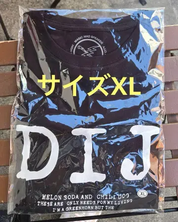 블랭키 제트 시티 DIJ 티셔츠 XL 블랙 팝업 BJC