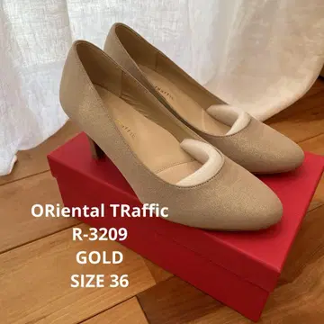 ORiental TRaffic 베이지 골드 펌프스 23cm