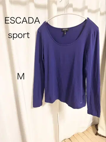 새상품급 ESCADA sport 보라색 긴팔 티셔츠 M