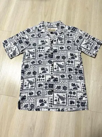 파타로하 Patagonia 반팔 셔츠 wowan L 화이트/네이비