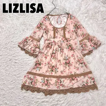 LIZLISA 리즈리사 꽃무늬 원피스 장미 Y2K 공주 갸루 발레 코아