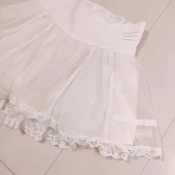 [No.471] LIZLISA*밀키 화이트 레이스 치마바지