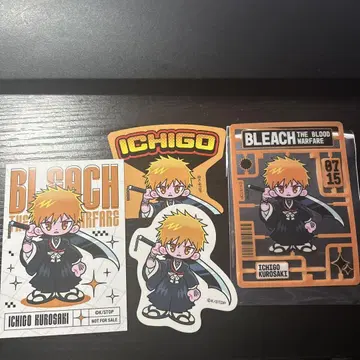 BLEACH 이치고 클리어 카드 특전 카드 스티커