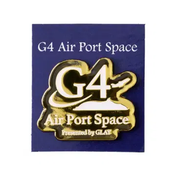 신출! GLAY 공항 한정판 핀 배지 G4APS 로고 Ver.2