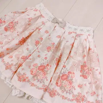 [No.474] LIZLISA*핑크 메르헨 부케 패턴 치마바지