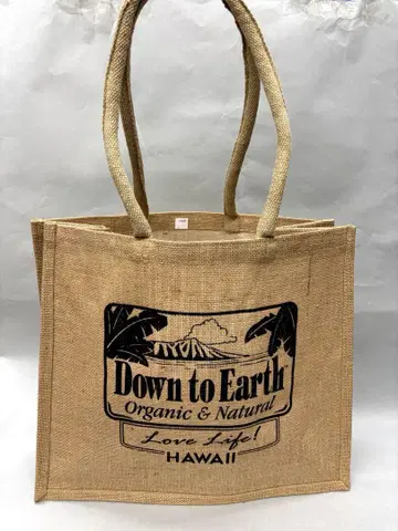 [미사용 새상품] Down to Earth 토트백 Jute Bag 내추럴