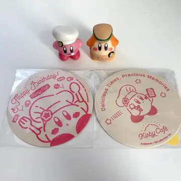커비 카페 손가락 인형 커비 와돌디 코스터 4종 덤 포함