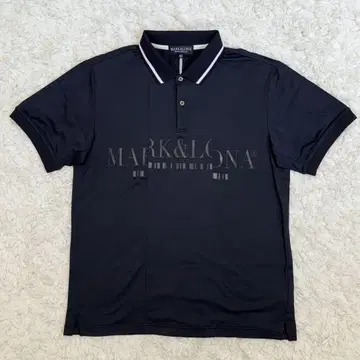 컨디션 최상 폴로 셔츠 50(XL) 코드 삼각 로고 마크앤로나 메쉬