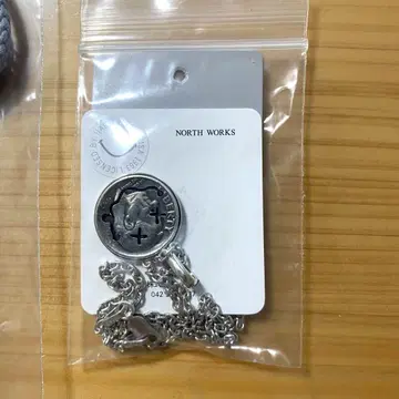 새상품 NORTH WORKS 닐바나 스마일 코인 펜던트 탑