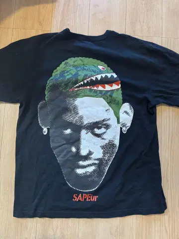 사풀 SAPEur 로드맨 Shark Mouth 티셔츠 카모플라쥬
