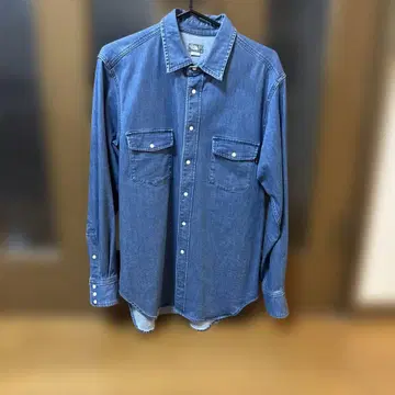 노스페이스 데님 셔츠 M