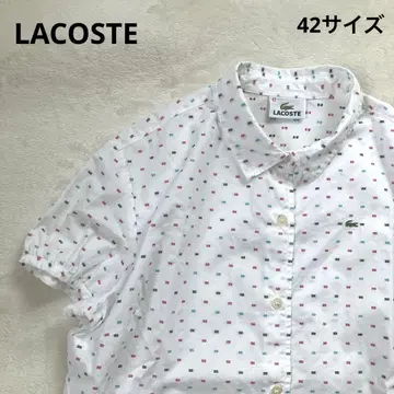 LACOSTE 라코스테 반팔 셔츠 코튼 블라우스 42 사이즈