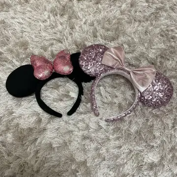 미니 라메 머리띠 세트