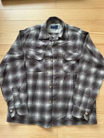 Pendleton 베르베르진 옴브레 보트 셔츠 빈티지
