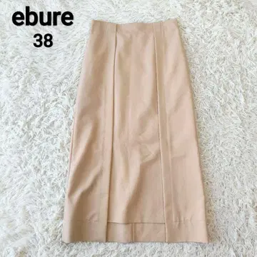 [미사용] ebure 에브르 라이트 울 패널 타이트 스커트