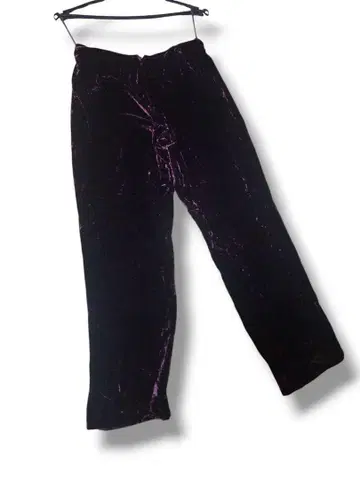 랄프 로렌 여성용 벨벳 퍼플 팬츠 size4(W69)