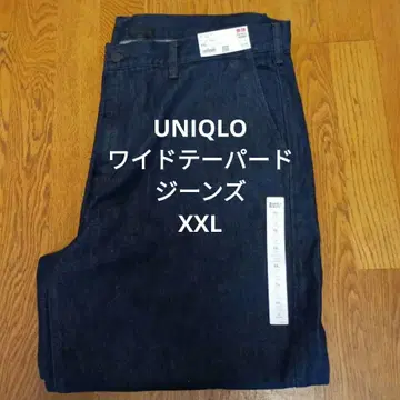 유니클로 와이드 테이퍼드 청바지 2XL