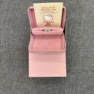 헬로키티 30주년 다이아몬드 루비 반지