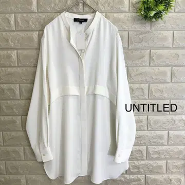 새상품 UNTITLED 블라우스 언타이틀 드레이프감 블라우스 현행 택