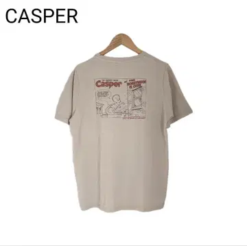 CASPER 캐릭터 티셔츠 프린트 고스트 애니메이션 반팔 둥근넥 M