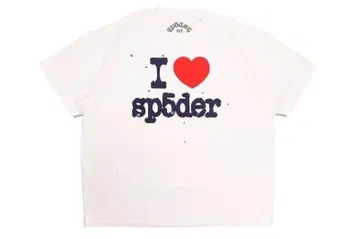 레어 Sp5der Spider worldwide 티셔츠 white