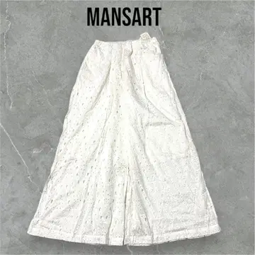 새상품 만사르 mansart 야마다야 스콧 클럽 코튼 레이스 팬츠