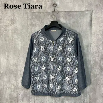 Rose Tiara 레이스 7부 소매 자켓 42