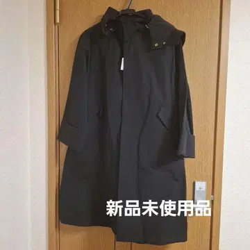 스픽 앤 스팬 후드 부착 블랙 스프링 코트
