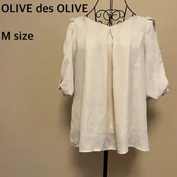 [ OLIVE des OLIVE ] 반팔 튜닉/레이스/상의/아이보리