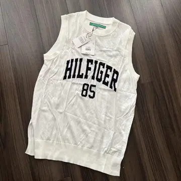 TOMMY HILFIGER 화이트 베스트 85 새상품