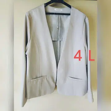 노카라 자켓 / 라이트 그레이 / 4L