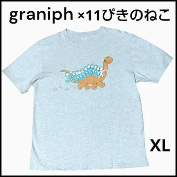 graniph 그라니프 x 11마리 고양이 콜라보 티셔츠 XL 남녀 공용