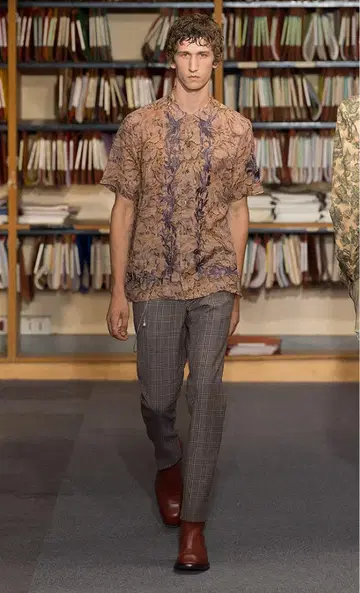 DRIES VAN NOTEN 18SS 자수 셔츠