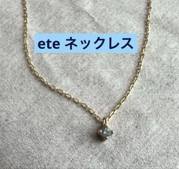 ete 목걸이 컬러 스톤 K10