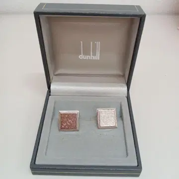 dunhill 스퀘어형 커프 링크스 / 실버 925 각인