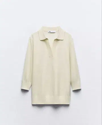 새상품급 ZARA 자라 화이트 스팽글 반팔 상의