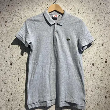 LACOSTE LIVE 피케 셔츠 라코스테 라이브 그레이 여성용