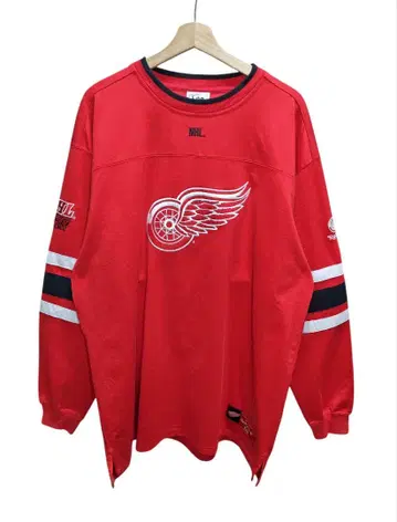 Lee SPORT NHL 디트로이트 레드윙스 저리 게임 셔츠