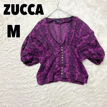 ZUCCA 주카 (M) 올 패턴 블라우스 면 100% 일본제 에이넷