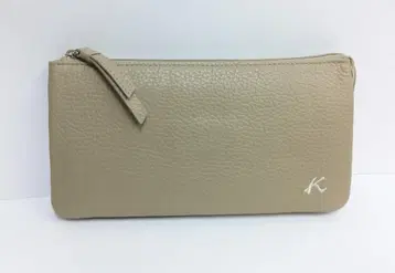 미사용! Kitamura/키타무라 가죽 장지갑 샌드 베이지
