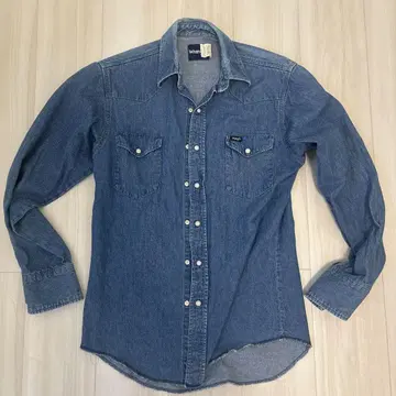 Wrangler 데님 셔츠 웨스턴 셔츠