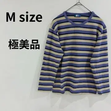 STYLE to SAVE 티셔츠 긴팔 크루넥 보더 M